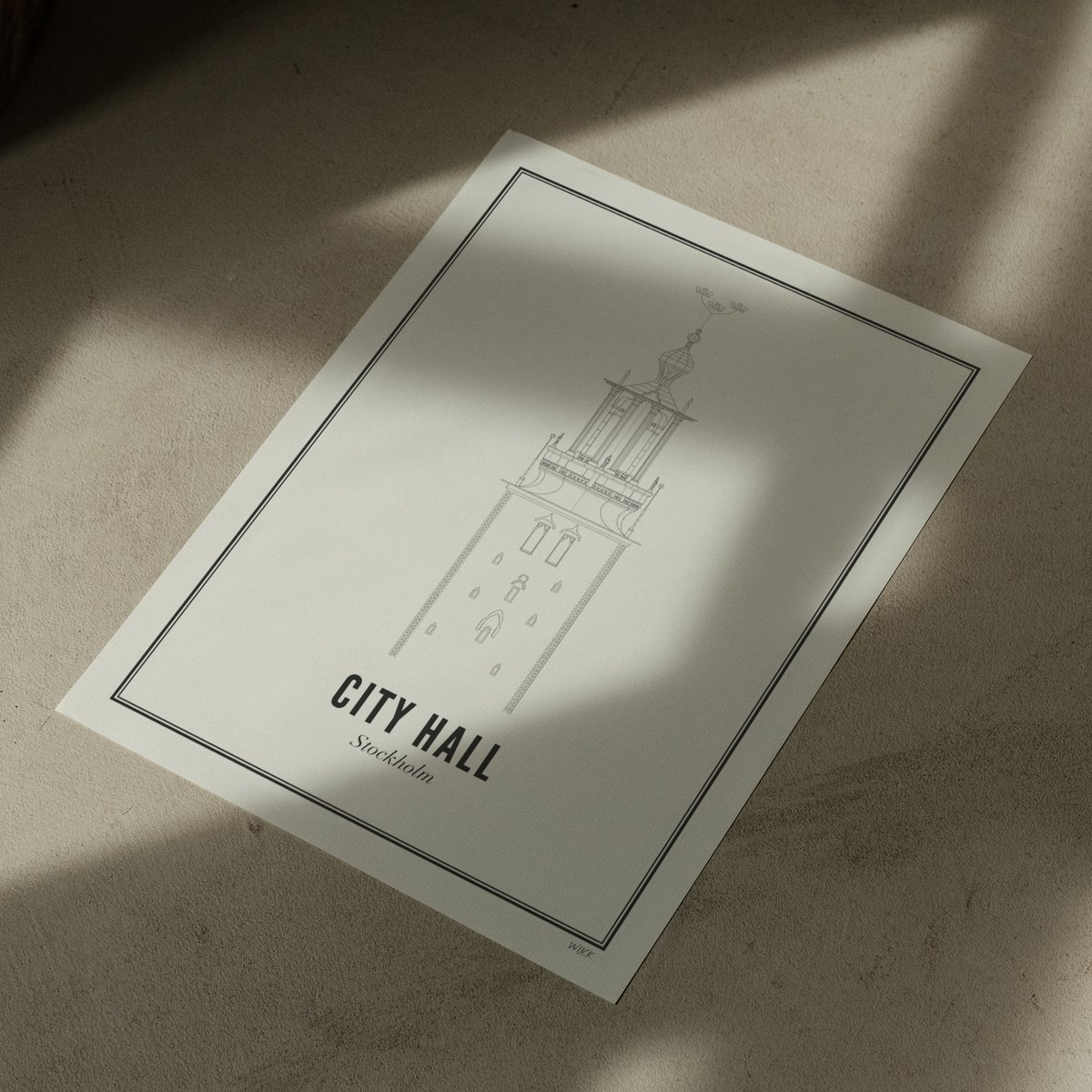 Affiches de Stockholm - Hôtel de Ville | WIJCK.